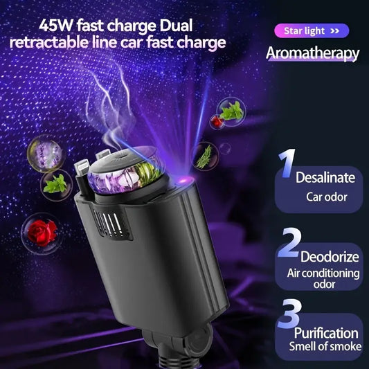 5 In 1 Car Air Freshener Durable And Tangle-Free, Car Perfume Auto Fragrance - Great Atmosphere