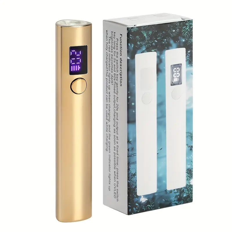 Portable USB Rechargeable LED Nail Lamp, Handheld Nail Dryer With Timer Setting For Gel Nail Polish.