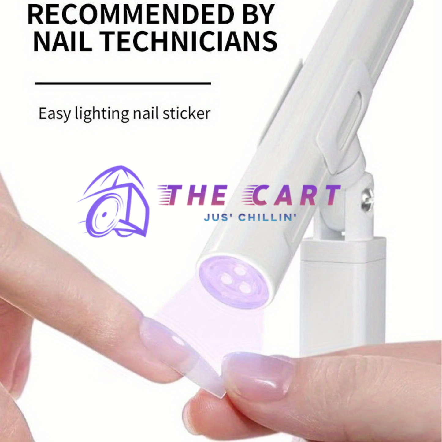 New Portable USB Rechargeable LED Nail Lamp, Handheld Nail Dryer With Timer Setting For Gel Nail Polish.